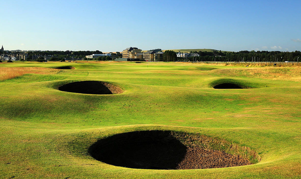 A view of the fairway at the 15th